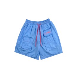 Design Blue Elastic String Slant Pants Custom Fashion Bag Men's Slant Pants Shorts Key Pocket Design Embroidered Logo Slant Pants Design Company H275 Design Blue Elastic String Slant Pants Custom Fashion Bag Men's Slant Pants Shorts Key Pocket Design Embroidered Logo Slant Pants Design Company H275